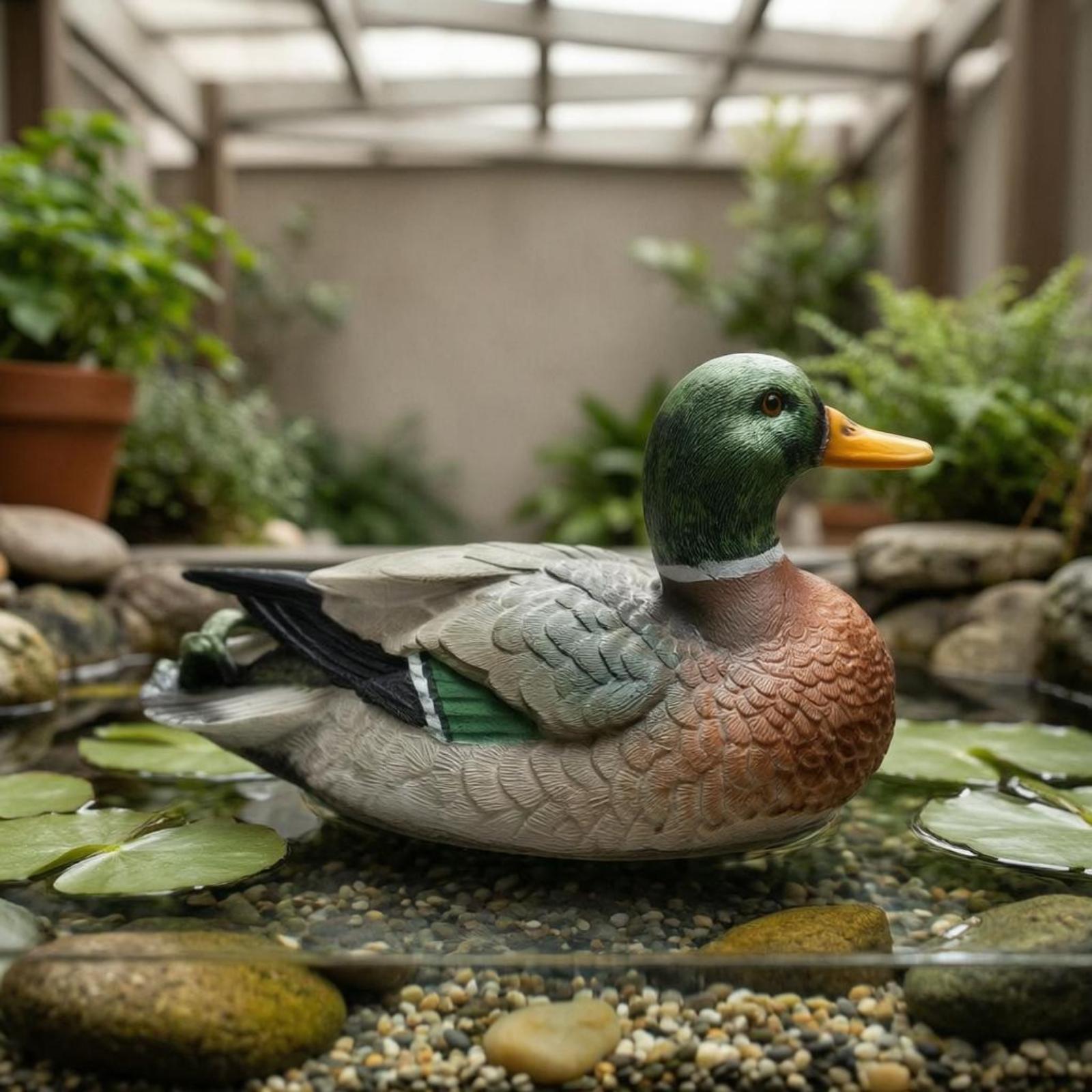 Figurine de canard en résine,  - Aquarium avis et prix