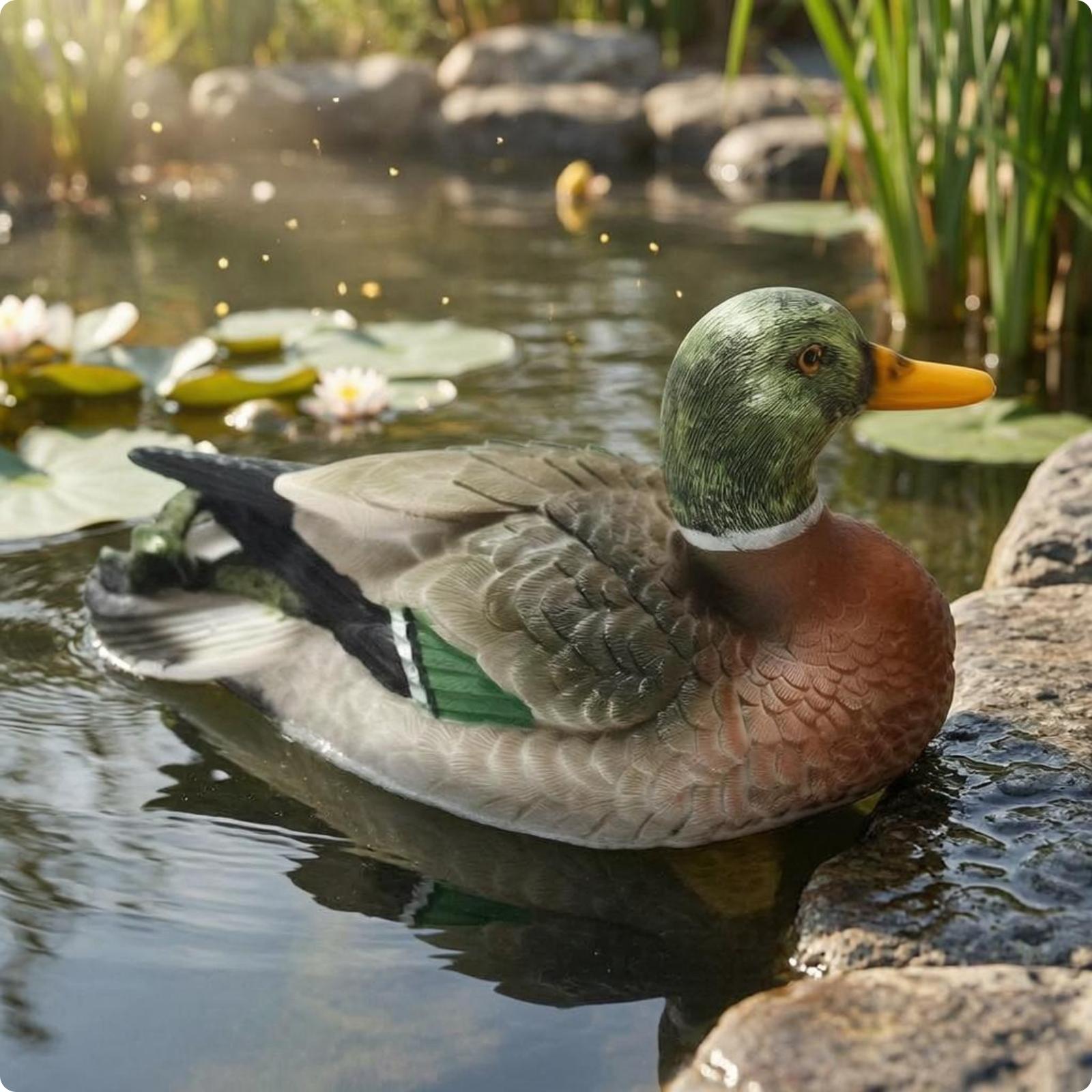 Figurine de canard en résine,  - Aquarium avis et prix